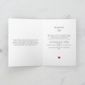 シンプル先生のバレンタインデーの写真カード カード (内部)