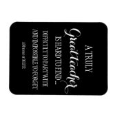 シンプル先生クリーン磁石黒白ギフト マグネット (横)