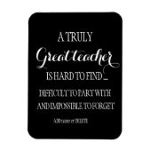 シンプル先生クリーン磁石黒白ギフト マグネット (縦)