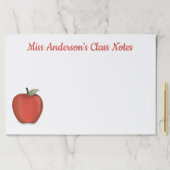 シンプル先生スクールお洒落キュート赤りんご ペーパーパッド (インサイチュ)