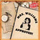 シンプル先生フォトおもしろい顔認定ゴム セルフインキングスタンプ