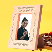 シンプル先生モダン感謝バレンタインギフト レーザー彫刻フレーム