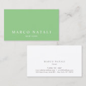 シンプル光エレガントグリーンプロフェッショナル 名刺 (正面/裏面)