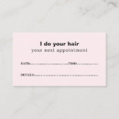 シンプル光エレガントバラ美しいアポイントメントカード 予約カード (正面)