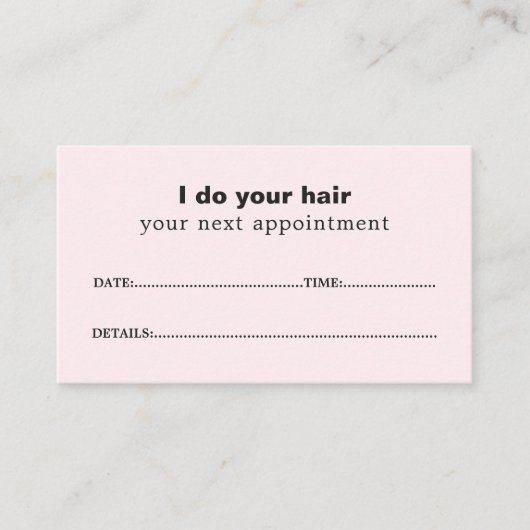 シンプル光エレガントバラ美しいアポイントメントカード 予約カード (正面)