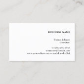 シンプル光エレガント青色コンサルタント 名刺 (裏面)