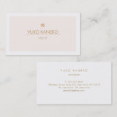 シンプル光ピエレガントンク美しいコンサルタント 名刺 (正面/裏面)