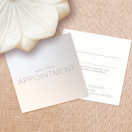 シンプル光モダンアポイントメント 予約カード