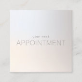 シンプル光モダンアポイントメント 予約カード (正面)
