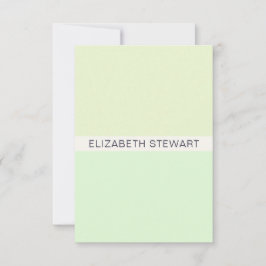 シンプル光モダングリーンプロフェッショナル ノートカード