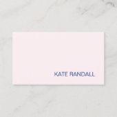 シンプル光モダンピンク美しいプロフェッショナル 名刺 (正面)