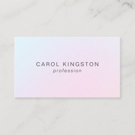 シンプル光モダンホログラフィックガールプロフェッショナル 名刺 (正面)