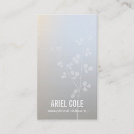 シンプル光モダン灰色ツリーブランチ 名刺