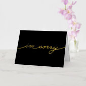 シンプル光沢I'm Sorry Foil Greeting Card 箔グリーティングカード (蘭)