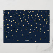 シンプル全メリー金ゴールド 箔シーズンカード (裏面)