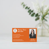 シンプル全産業汎用写真テンプレートブシン 名刺 (スタンド正面)