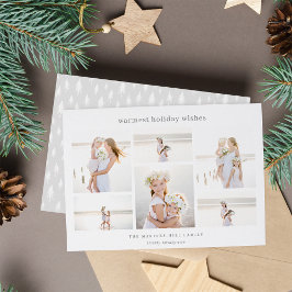 シンプル六 |ミニマリストの写真コラージュ シーズンカード