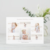 シンプル六 |ミニマリストの写真コラージュ シーズンカード (スタンド正面)