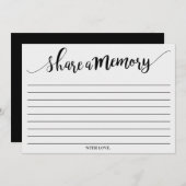 シンプル共有Aメモリカード アドバイスカード (正面/裏面)