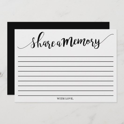 シンプル共有Aメモリカード アドバイスカード (正面/裏面)