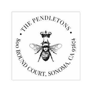 シンプル円モノグラム セルフインキングスタンプ