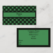 シンプル円名刺、緑 名刺 (正面/裏面)