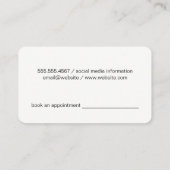 シンプル円/ （オレンジ/赤） 名刺 (裏面)