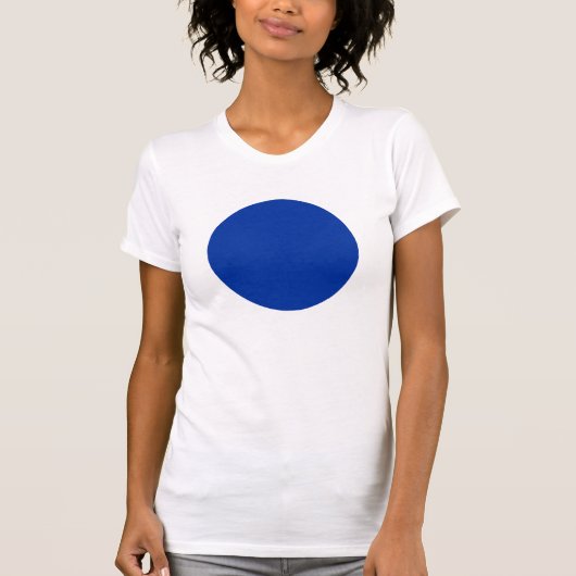 シンプル円 – ネイビーブルー Tシャツ (正面)