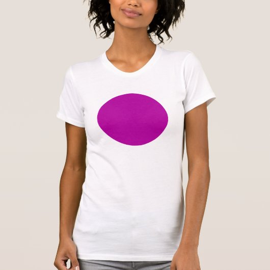 シンプル円 – 深いバイオレット Tシャツ (正面)