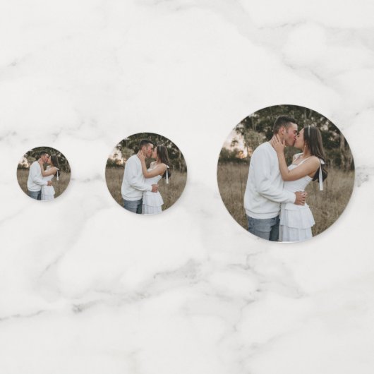 シンプル写ミニマル真画像ラブカップルの追加 コンフェッティ (正面)