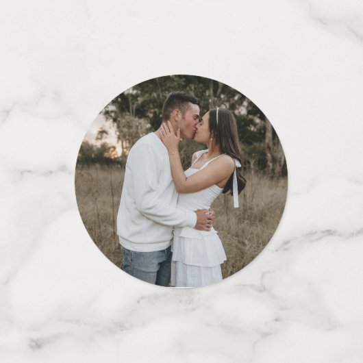 シンプル写ミニマル真画像ラブカップルの追加 コンフェッティ (スモール正面)