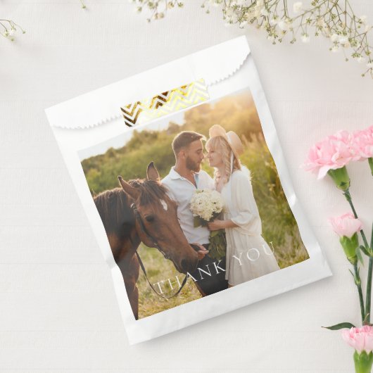 シンプル写真ありがとう フェイバーバッグ (封をした状態)