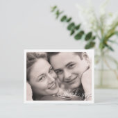 シンプル写真ありがとう ポストカード (スタンド正面)