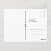 シンプル写真ありがとう ポストカード (裏面)