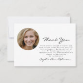 シンプル写真お葬式お礼 サンキューカード (正面)