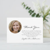 シンプル写真お葬式お礼 サンキューカード (スタンド正面)