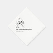 シンプル写真かわいいおもしろいドッグペットズ結婚ー スタンダードカクテルナプキン (角)