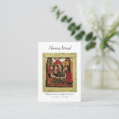 シンプル写真とアイコン追悼式祈りの言葉カード プレイスカード (スタンド正面)