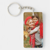 シンプル写真と文字メッセージの母の日 キーホルダー (正面)