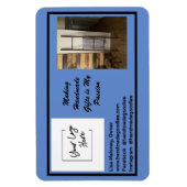 シンプル写真のカスタムCrafter名刺 マグネット (縦)