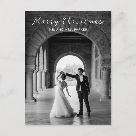 シンプル写真のクエレガントラス シーズンポストカード (正面)