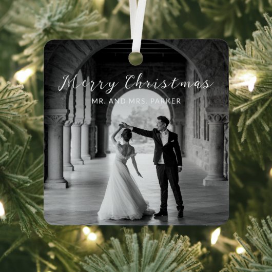 シンプル写真のクエレガントラス メタルオーナメント (インサイチュ)