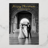 シンプル写真のクエレガントラス 箔シーズンカード (正面)