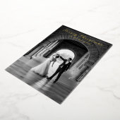 シンプル写真のクエレガントラス 箔シーズンカード (回転した状態)