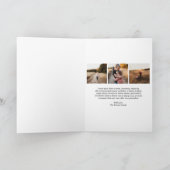 シンプル写真のクモダンラス シーズンカード (内部)