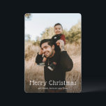 シンプル写真のクモダンラス シーズンカード<br><div class="desc">写真モダン上のおもしろいセリフのフォントにシンプル「Merry Christmas」とデザインを搭載したクリスマスカーお気に入りのド。</div>