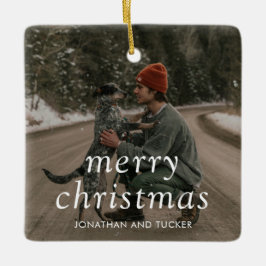 シンプル写真のクモダンラス セラミックオーナメント