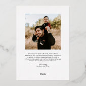 シンプル写真のクモダンラス 箔シーズンカード (裏面)