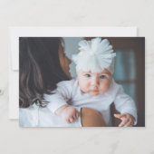 シンプル写真のゴッドファザー提案 招待状 (裏面)