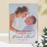 シンプル写真のリハ結婚ーサルディナーへようこそ ポスター<br><div class="desc">このシック結婚なリハーサルのディナー歓迎ポスターは、生き生きとしお気に入りのたスクリプトのファーストネームを含む写真とブラックの文字を備えお洒落ている。スタイルに合わせてフォントや文言を変更できる。写真の色によっては、白文字を好む場合もある。その場合は、こちらのウェルカムサインのコレクションをチェックしてくださ結婚い。このデザインは白で!</div>